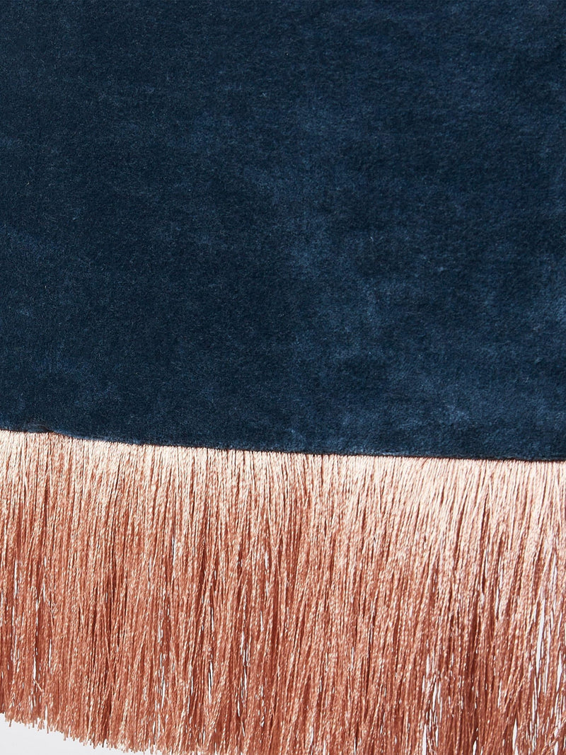Oliver Bonas dark blue Ero velvet pendant lampshade (British brand)