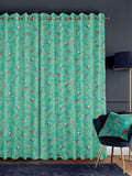 Sara Miller Green Birds made to measure curtains - British product