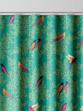 Sara Miller Green Birds made to measure curtains - British product