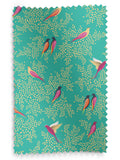 Sara Miller Green Birds made to measure curtains - British product