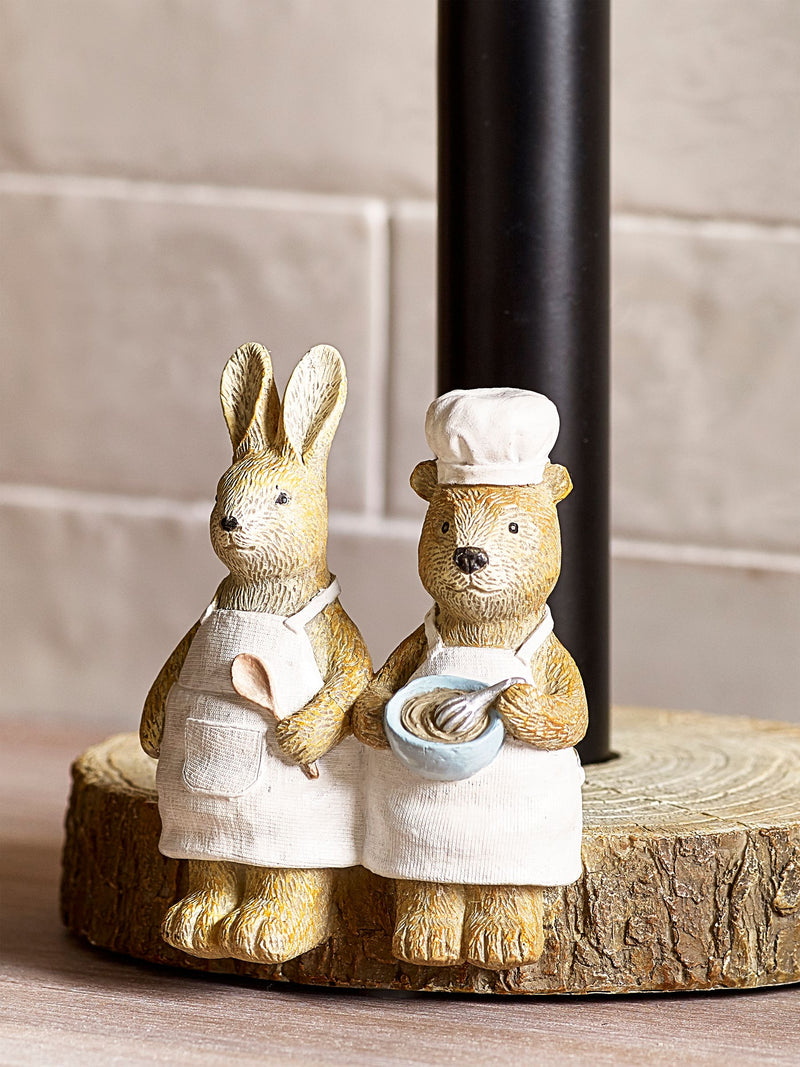 Natural Bertie And Rosie kitchen roll holder, imported from the UK