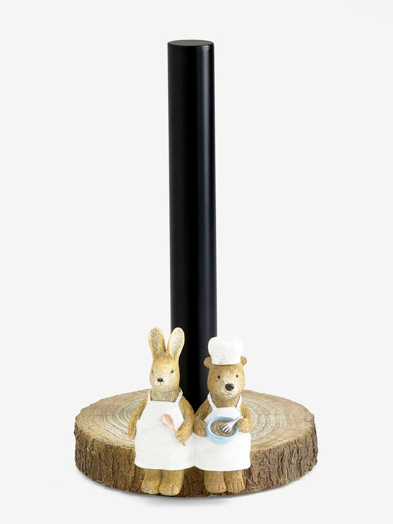 Natural Bertie And Rosie kitchen roll holder, imported from the UK