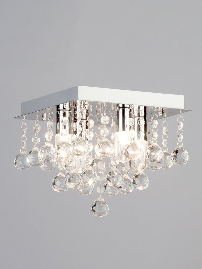 BHS Orlando bathroom square flush ceiling light, UK version