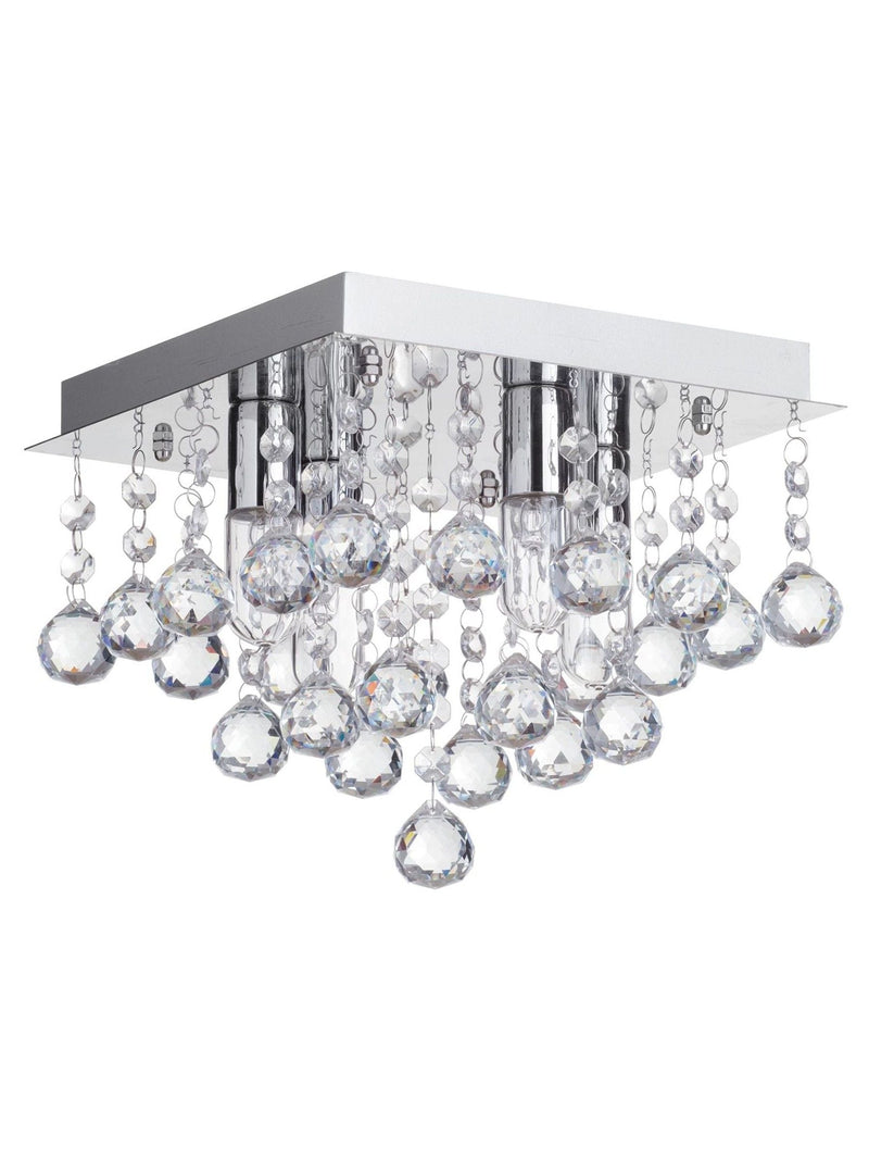 BHS Orlando bathroom square flush ceiling light, UK version