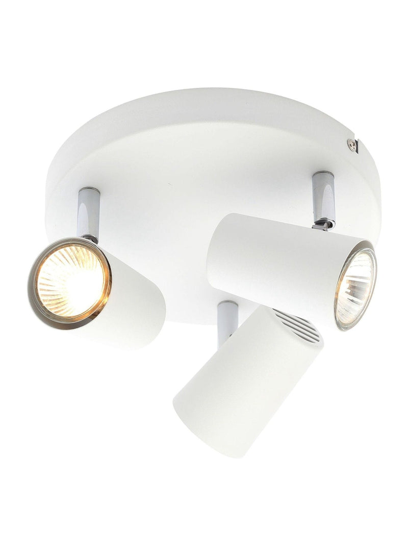 BHS Silver Harvey 3-light flush spotlight ceiling light, imported from the UK