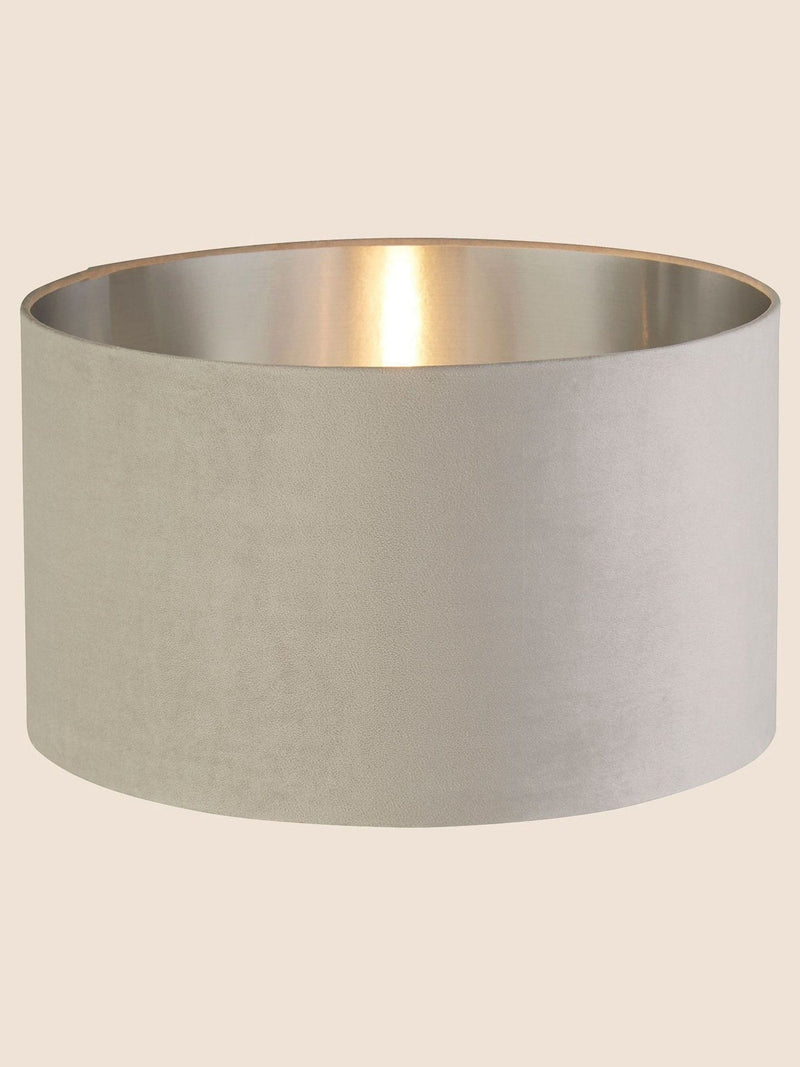 Searchlight Josie light grey velvet ceiling shade, UK version