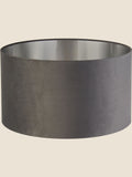 Searchlight Josie grey velvet ceiling light 50cm, UK version