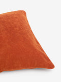 Kissen aus gebranntem Orangeton-Velours 59 x 59 cm - Britisches Produkt