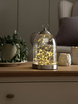 Next Brushed Chrome Battery Operated Cloche Feature Light- Buy online at McGrocer
