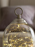 Cloche light brushed chrome 25cm height - British product