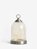 Cloche light brushed chrome 25cm height - British product