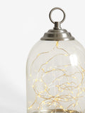 Cloche light brushed chrome 25cm height - British product