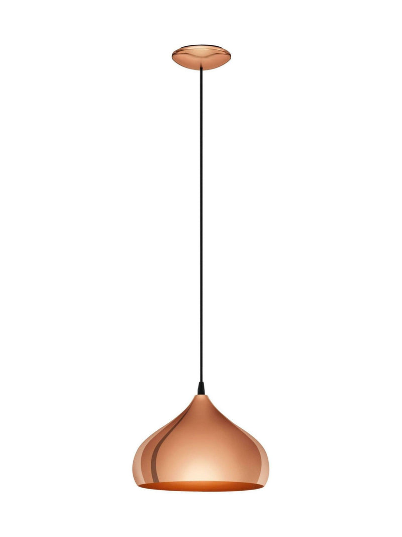 Eglo copper Hapton pendant light - British product
