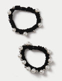 Pearl mini scrunchie set, British hair accessories, imported from the UK