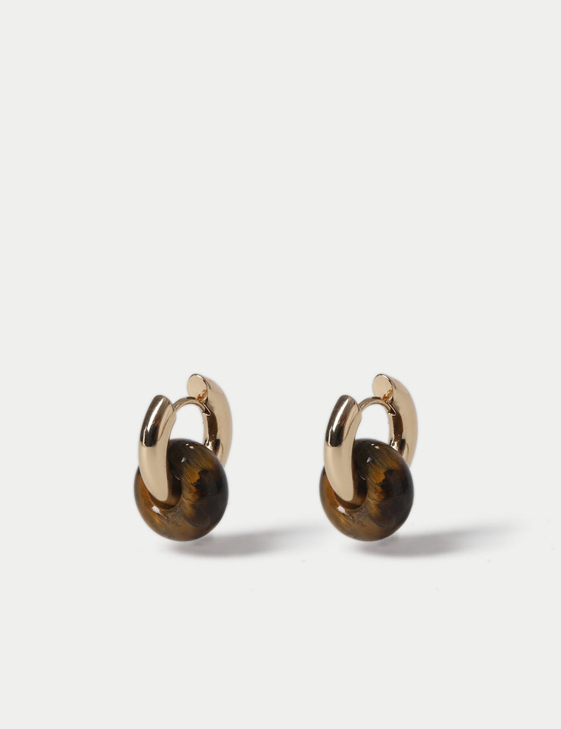 Boucles d'oreilles pendantes Autograph en pierre naturelle (marque britannique)