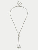 Pearl Cream Long Lariat necklace, imported from the UK