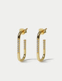 Gold plated sterling silver earrings, imported from the UK