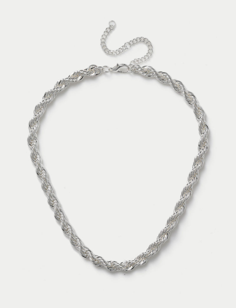Chunky twist rope necklace 425mm - British product