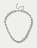 Chunky twist rope necklace 425mm - British product