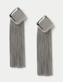 Autograph Collection diamond shape fringe earrings (British brand)