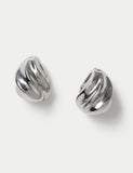 Boucles d'oreilles clous en forme de larme en acier inoxydable (marque britannique)