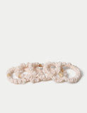 Cream bead scrunchies 5 pack, UK version