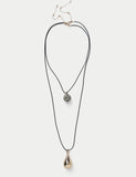 Autograph ceramic multirow long pendant necklace, UK version