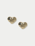 M&S gold plated heart stud earrings - British product