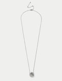 M&S Long Puff Circle Pendant Necklace, UK version