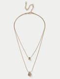 M&S nugget multi row necklace (British brand)