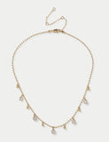 M&S 14ct gold plated droplet necklace 420mm (British brand)