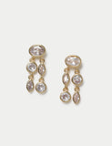 Autograph cubic zirconia drop earrings 6mm (British brand)