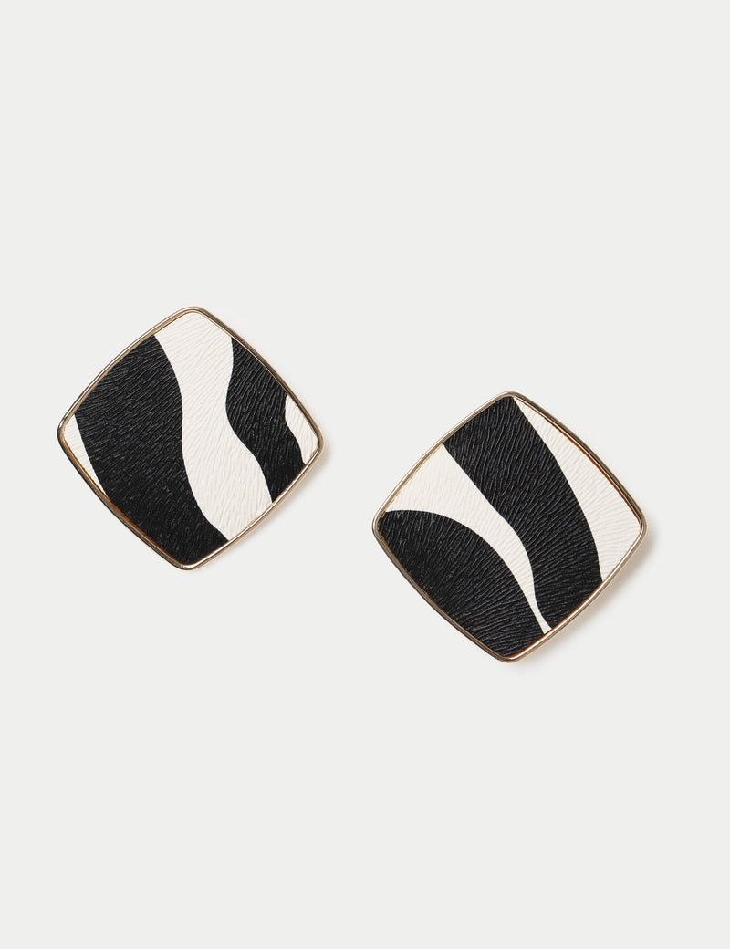 M&S animal print stud earrings, imported from the UK
