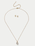 M&S 14ct gold plated necklace and earrings set (British brand)