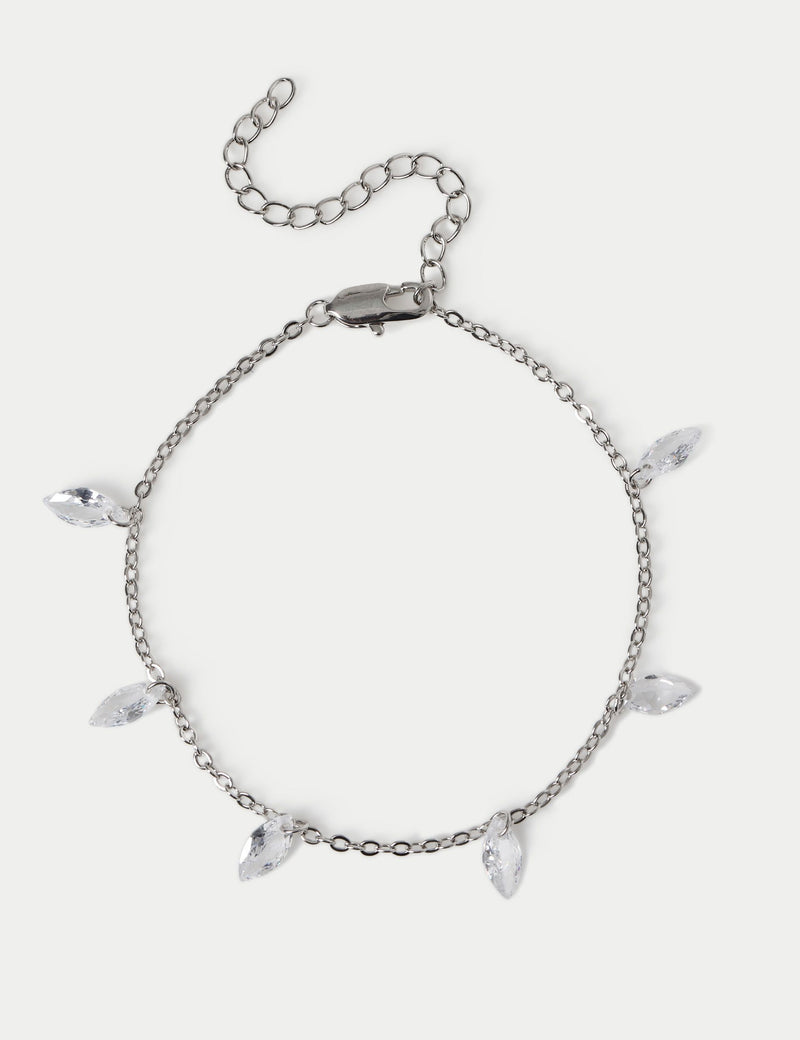 M&S platinum plated droplet bracelet - British product