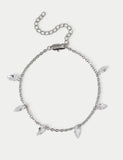 M&S platinum plated droplet bracelet - British product
