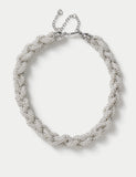 M&S Pearl Jelly Plaited Necklace - British product