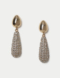 M&S teardrop rhinestone earrings 55mm, UK version