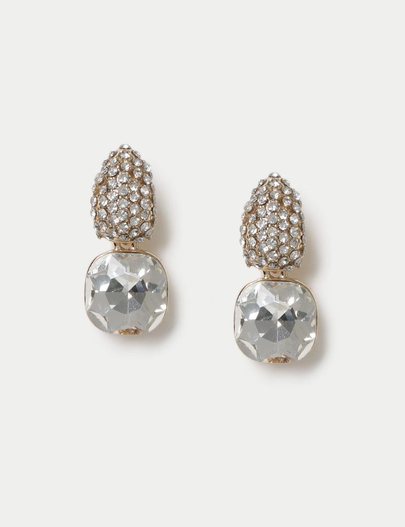 M&S embellished crystal mini drop earrings, UK version