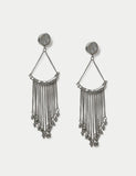 M&S chain fringe drop earring 115 mm stud width, UK version