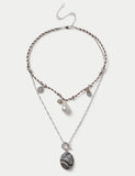 M&S cord multirow necklace (British brand)