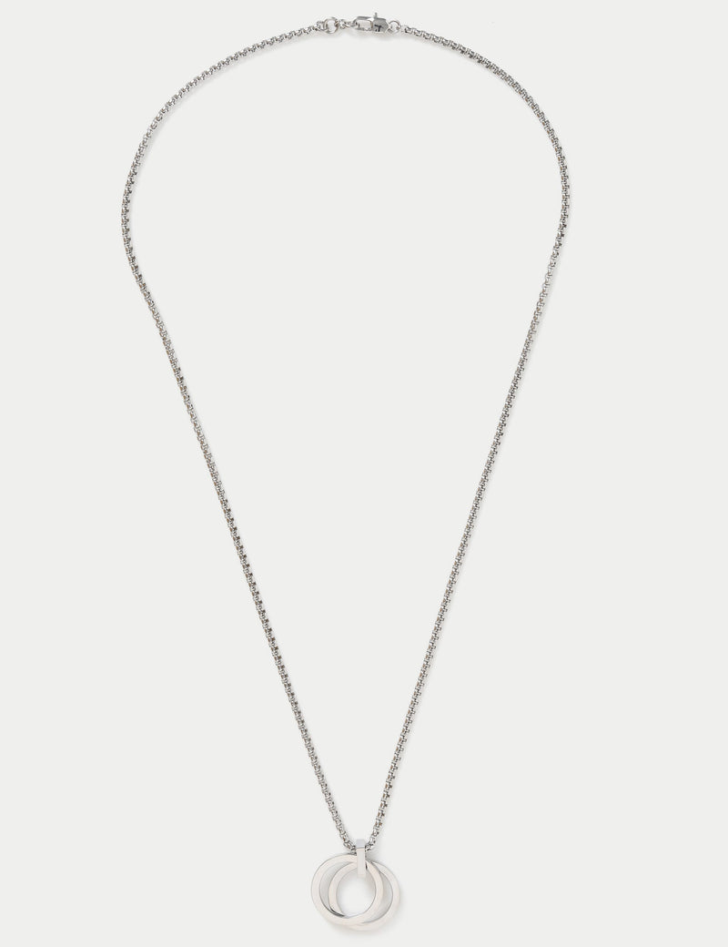 M&S stainless steel pendant necklace silver tone, UK version