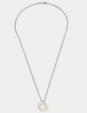 M&S stainless steel pendant necklace silver tone, UK version