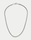 Stainless steel rope chain necklace (British brand)