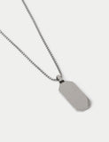 Stainless steel dog tag necklace (British brand)