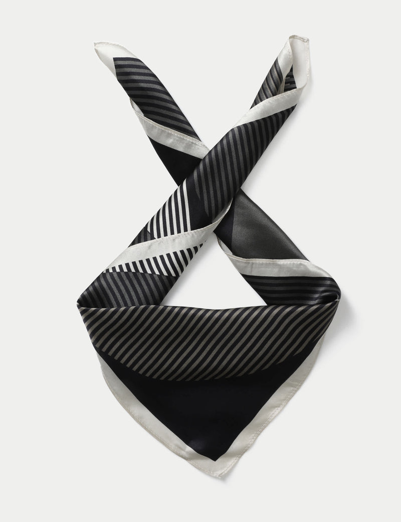 Auto silk stripe scarf from the Autograph collection, British brand