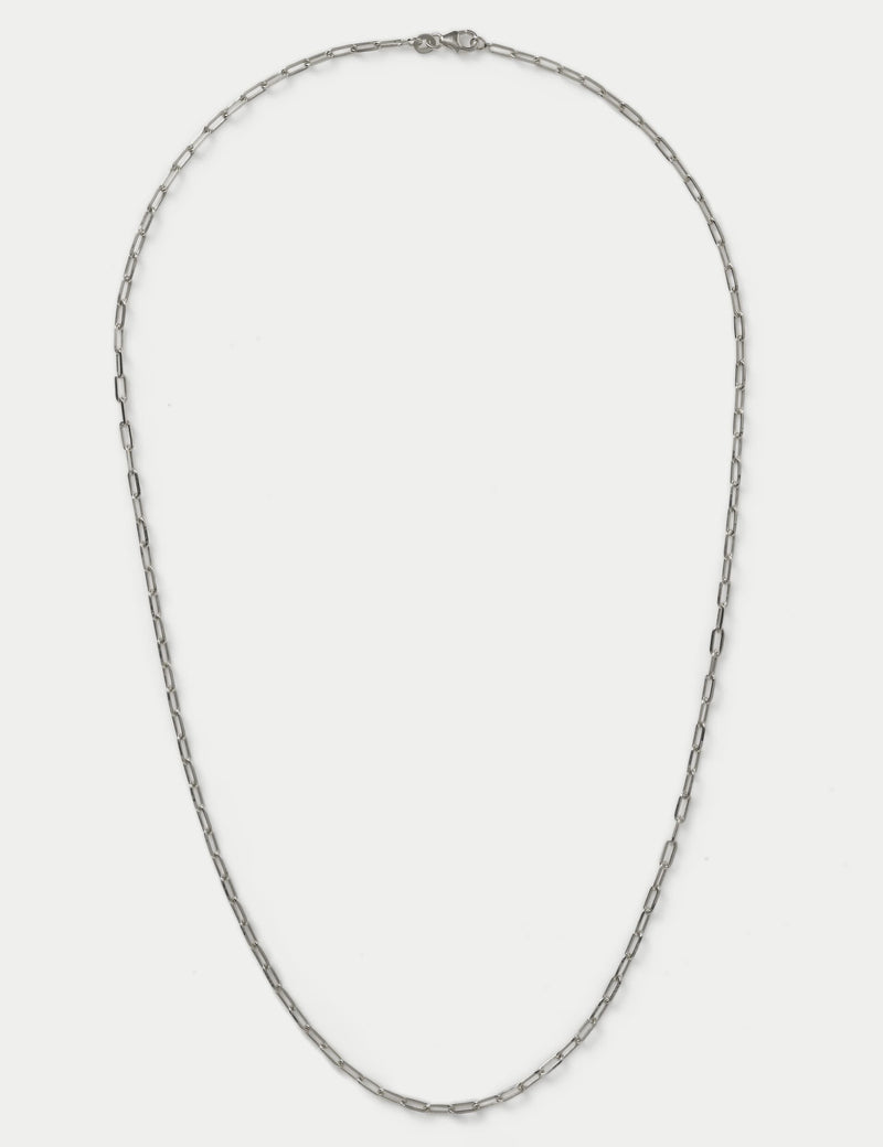 Autograph sterling silver paper chain necklace, UK version