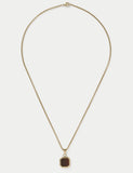 Stainless steel and tigers eye necklace, imported from the UK