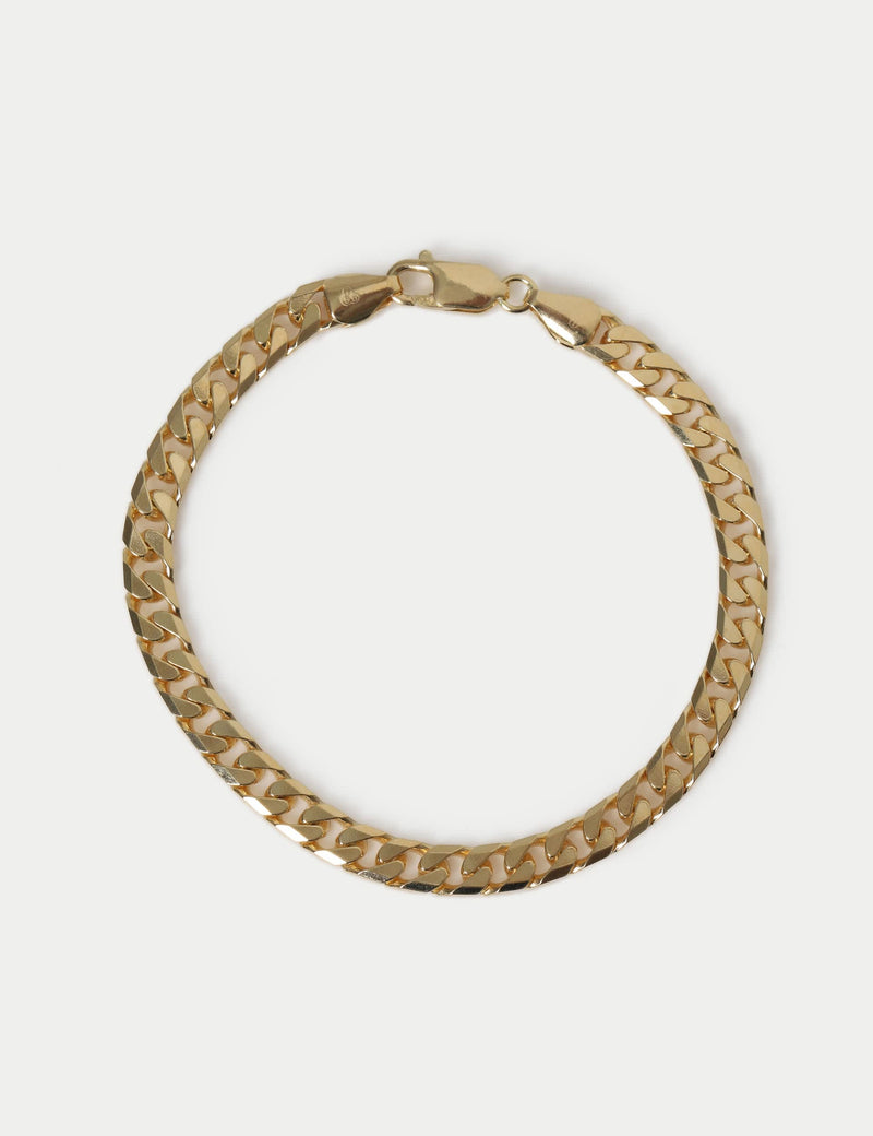 Autograph curb chain bracelet gold plated silver - British product