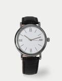 Croc Leather Classic Watch with leather strap, British product